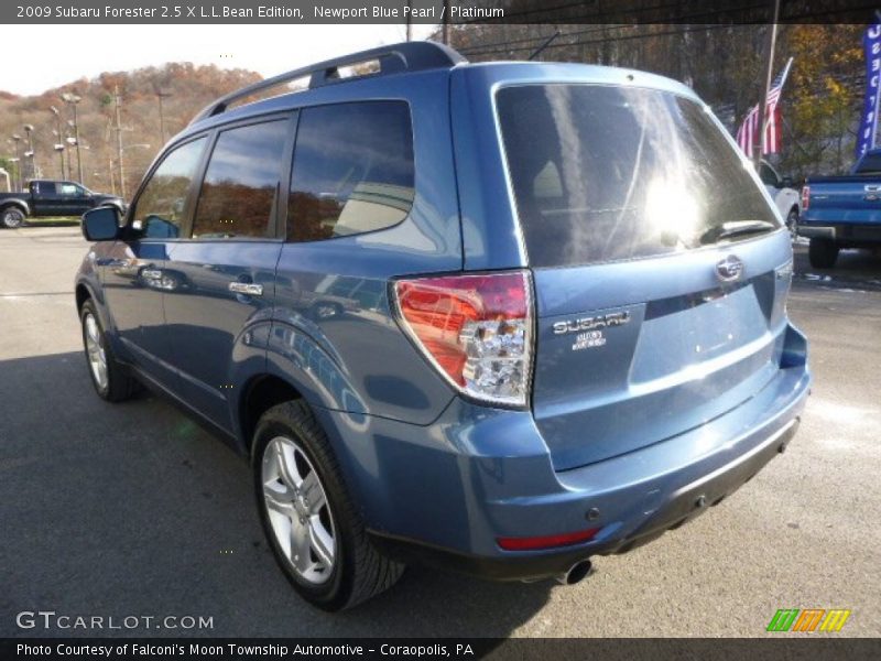 Newport Blue Pearl / Platinum 2009 Subaru Forester 2.5 X L.L.Bean Edition