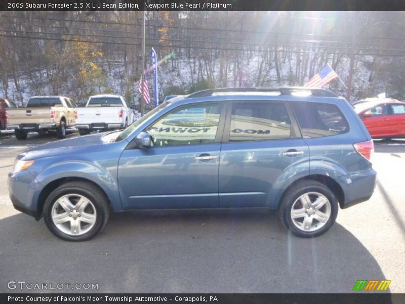 Newport Blue Pearl / Platinum 2009 Subaru Forester 2.5 X L.L.Bean Edition