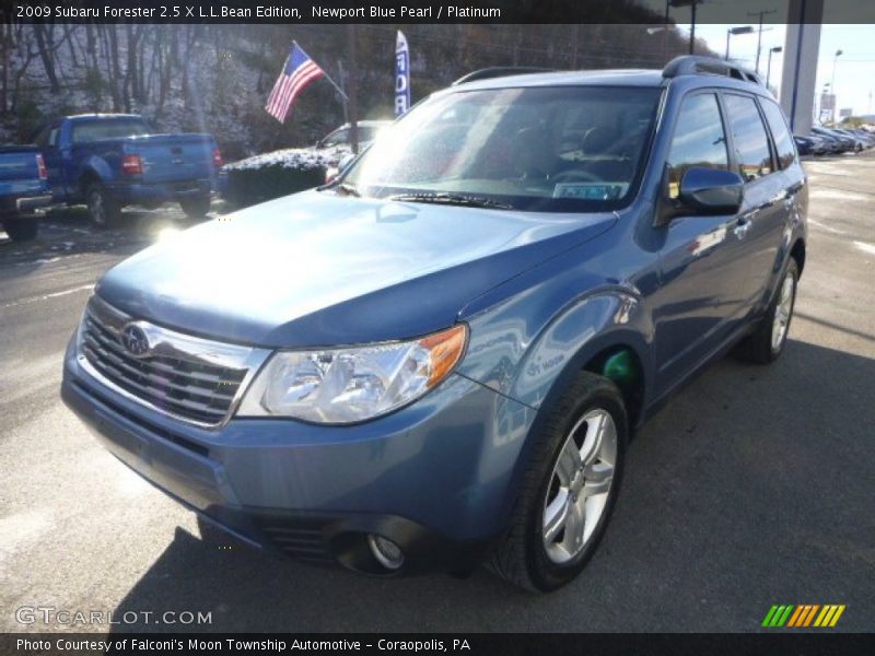 Newport Blue Pearl / Platinum 2009 Subaru Forester 2.5 X L.L.Bean Edition