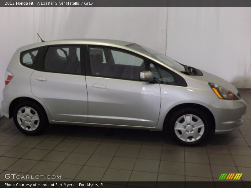 Alabaster Silver Metallic / Gray 2013 Honda Fit