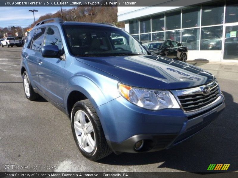 Newport Blue Pearl / Platinum 2009 Subaru Forester 2.5 X L.L.Bean Edition