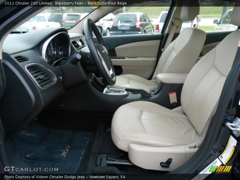Blackberry Pearl / Black/Light Frost Beige 2011 Chrysler 200 Limited