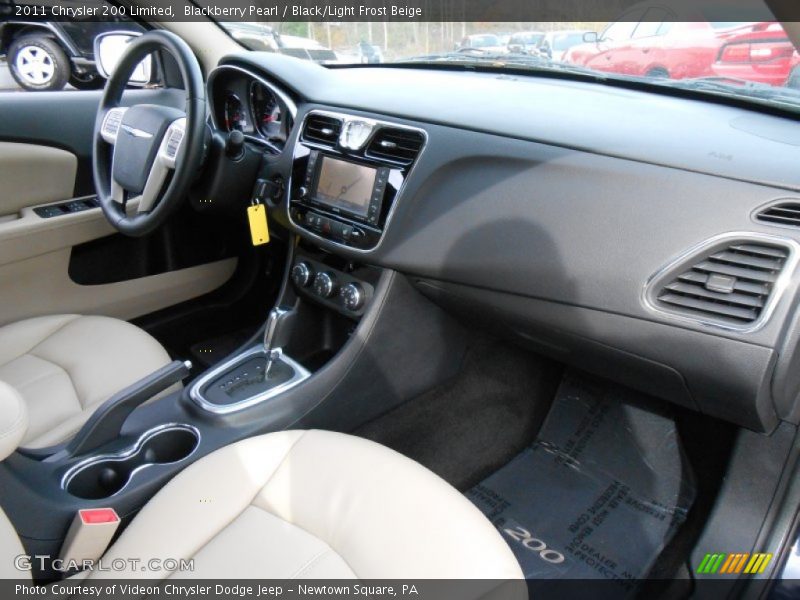 Blackberry Pearl / Black/Light Frost Beige 2011 Chrysler 200 Limited
