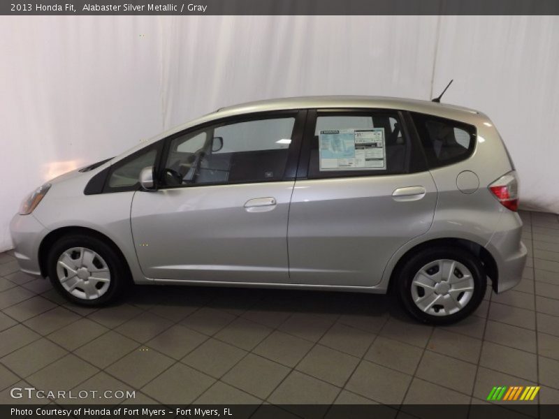 Alabaster Silver Metallic / Gray 2013 Honda Fit