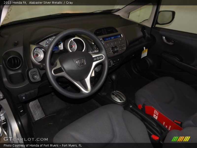 Alabaster Silver Metallic / Gray 2013 Honda Fit