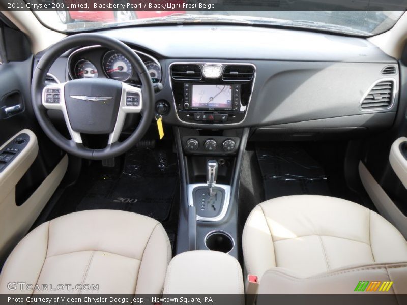 Blackberry Pearl / Black/Light Frost Beige 2011 Chrysler 200 Limited