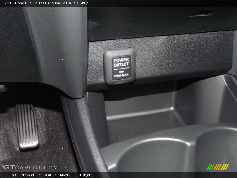 Alabaster Silver Metallic / Gray 2013 Honda Fit