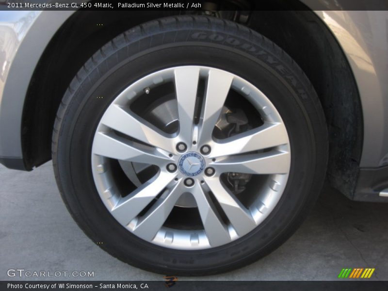Palladium Silver Metallic / Ash 2011 Mercedes-Benz GL 450 4Matic