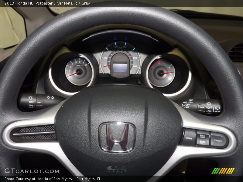 Alabaster Silver Metallic / Gray 2013 Honda Fit