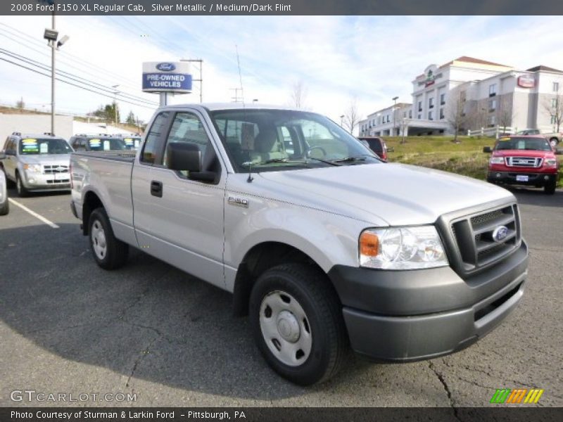 Silver Metallic / Medium/Dark Flint 2008 Ford F150 XL Regular Cab