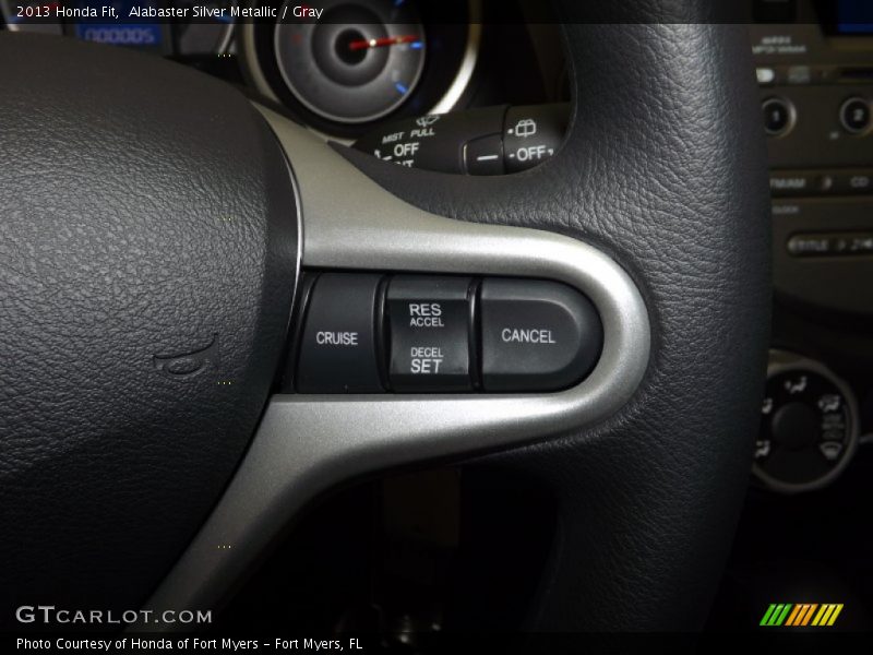 Alabaster Silver Metallic / Gray 2013 Honda Fit