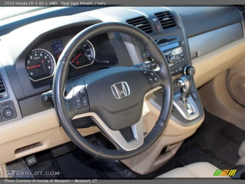 Opal Sage Metallic / Ivory 2010 Honda CR-V EX-L AWD