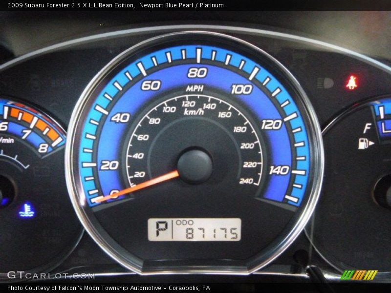 Newport Blue Pearl / Platinum 2009 Subaru Forester 2.5 X L.L.Bean Edition