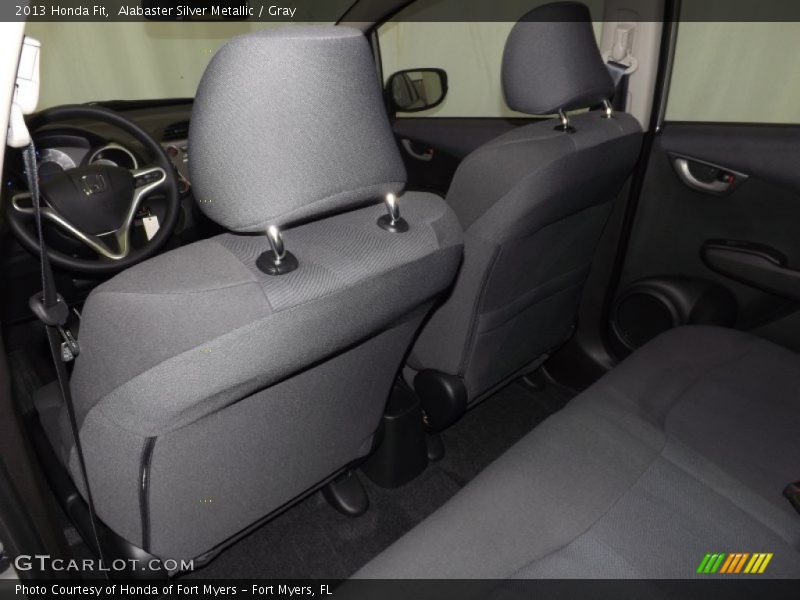 Alabaster Silver Metallic / Gray 2013 Honda Fit