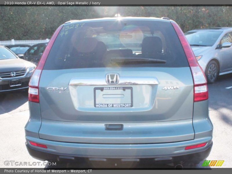 Opal Sage Metallic / Ivory 2010 Honda CR-V EX-L AWD