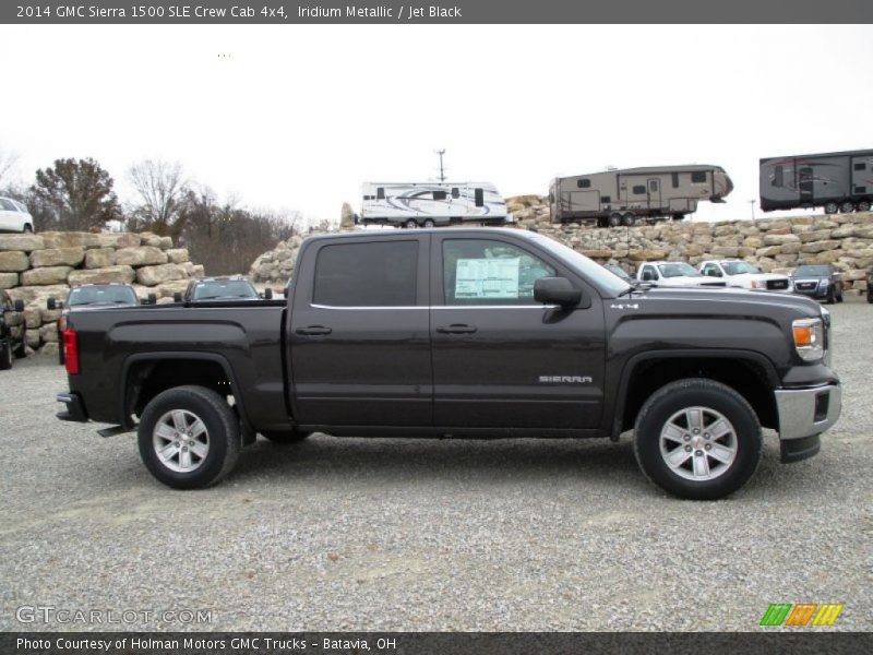 Iridium Metallic / Jet Black 2014 GMC Sierra 1500 SLE Crew Cab 4x4