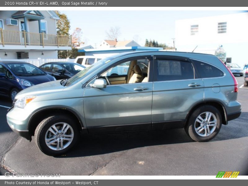 Opal Sage Metallic / Ivory 2010 Honda CR-V EX-L AWD