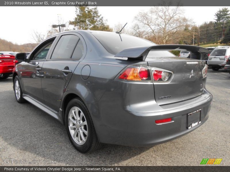 Graphite Gray Pearl / Black 2010 Mitsubishi Lancer ES