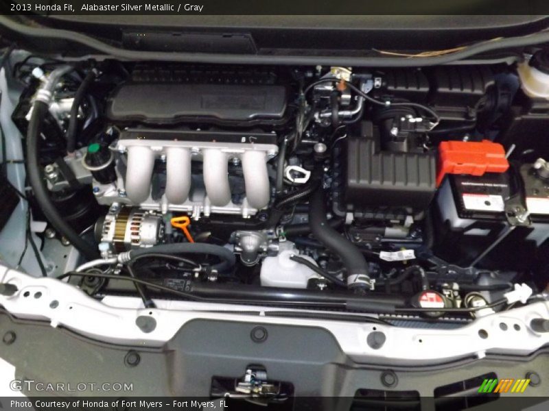 Alabaster Silver Metallic / Gray 2013 Honda Fit