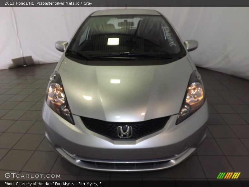 Alabaster Silver Metallic / Gray 2013 Honda Fit