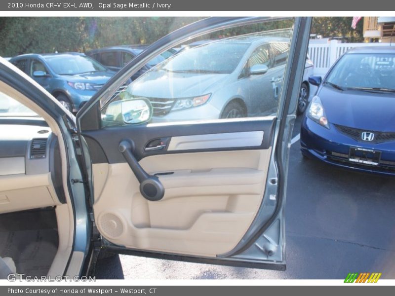 Opal Sage Metallic / Ivory 2010 Honda CR-V EX-L AWD