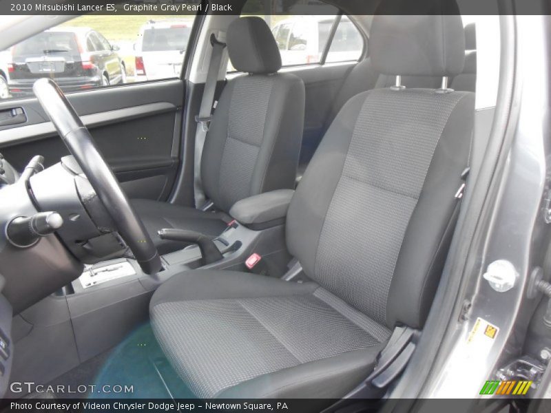 Graphite Gray Pearl / Black 2010 Mitsubishi Lancer ES