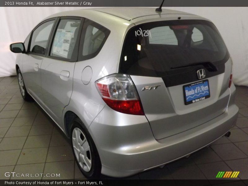 Alabaster Silver Metallic / Gray 2013 Honda Fit