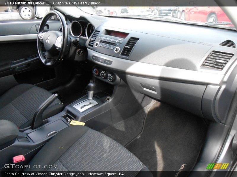Graphite Gray Pearl / Black 2010 Mitsubishi Lancer ES