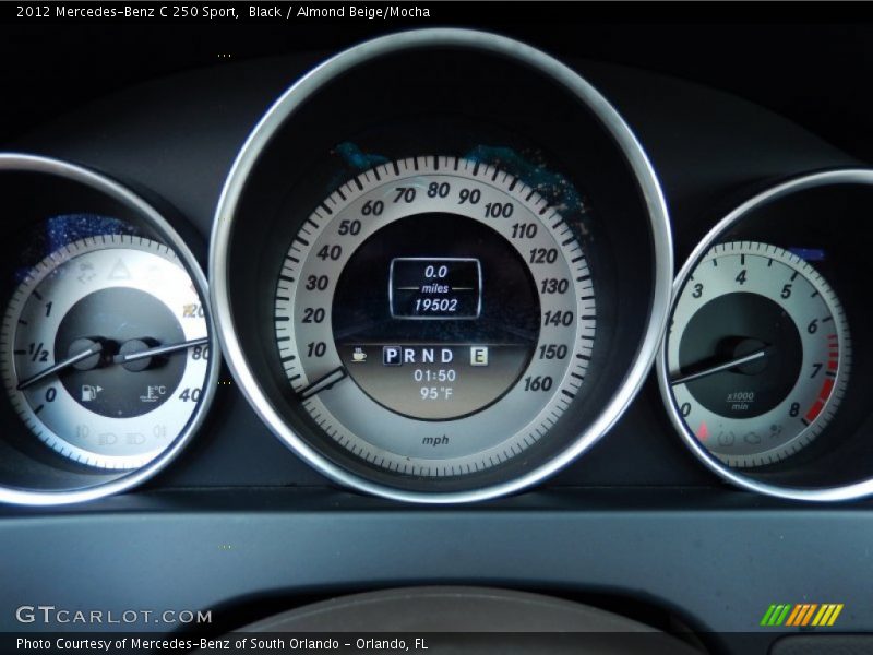 Black / Almond Beige/Mocha 2012 Mercedes-Benz C 250 Sport