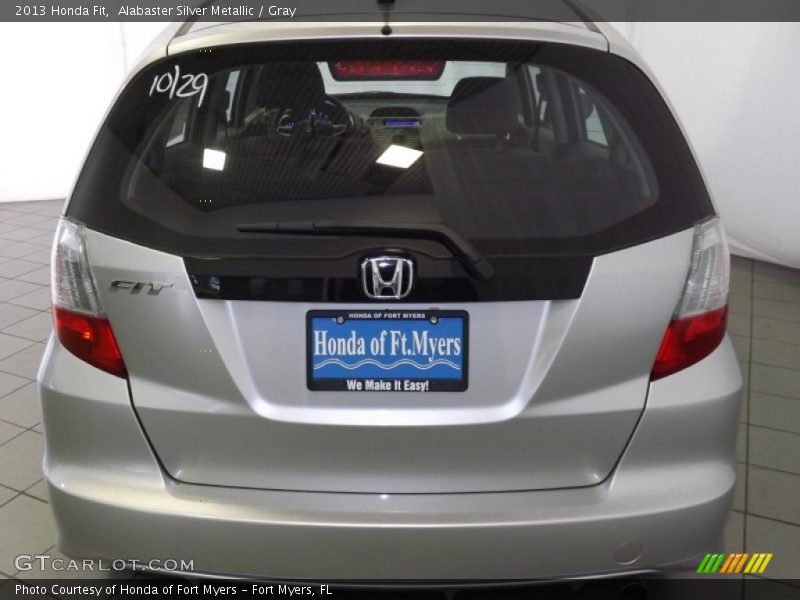 Alabaster Silver Metallic / Gray 2013 Honda Fit