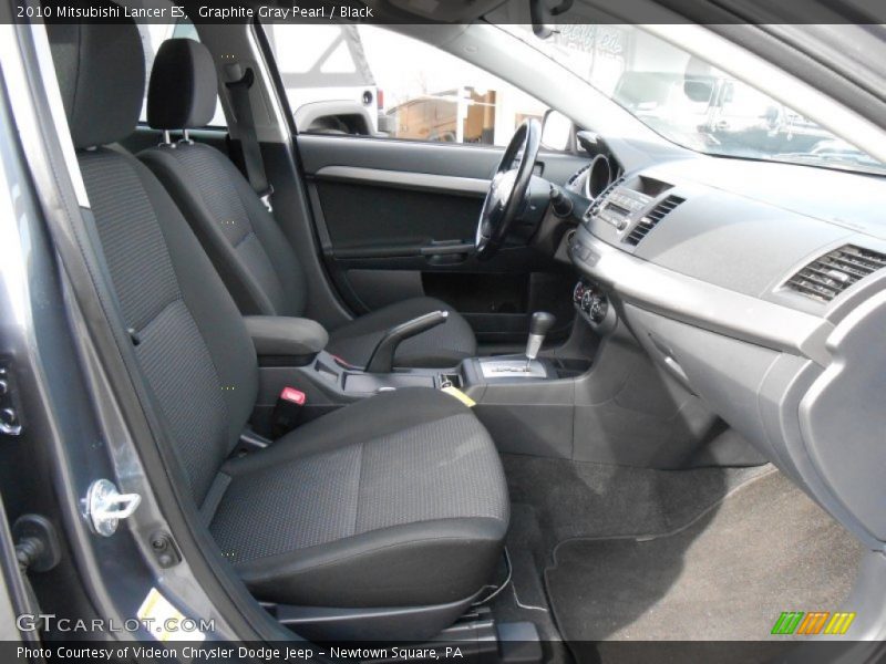 Graphite Gray Pearl / Black 2010 Mitsubishi Lancer ES