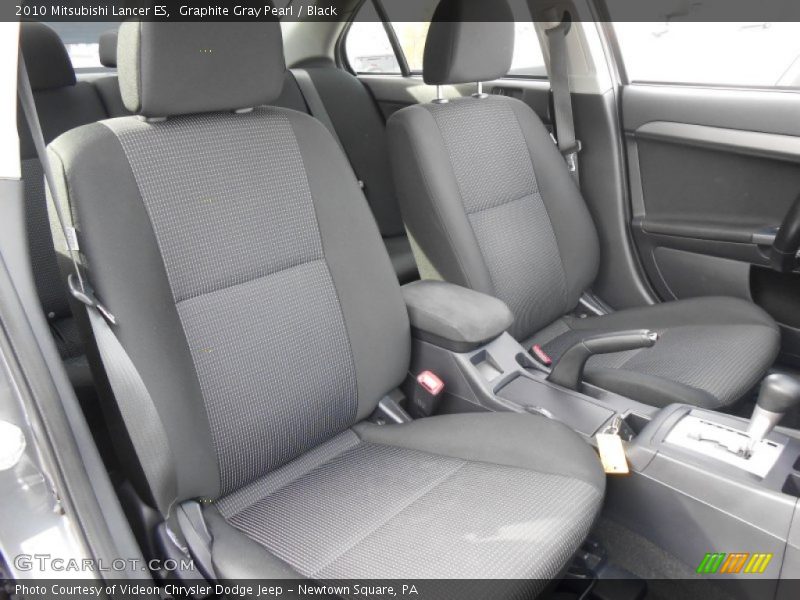 Graphite Gray Pearl / Black 2010 Mitsubishi Lancer ES