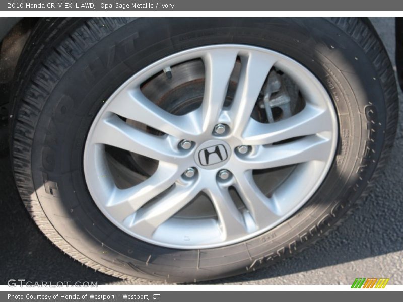 Opal Sage Metallic / Ivory 2010 Honda CR-V EX-L AWD