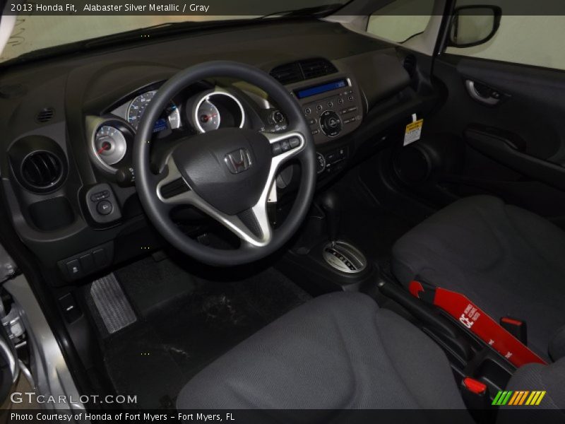 Alabaster Silver Metallic / Gray 2013 Honda Fit