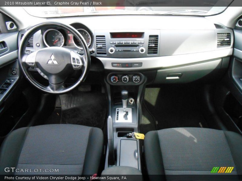 Graphite Gray Pearl / Black 2010 Mitsubishi Lancer ES