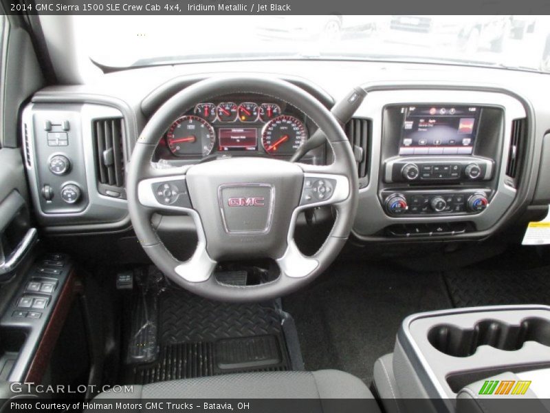 Iridium Metallic / Jet Black 2014 GMC Sierra 1500 SLE Crew Cab 4x4