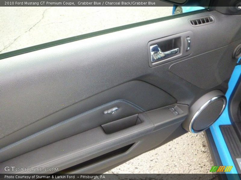 Grabber Blue / Charcoal Black/Grabber Blue 2010 Ford Mustang GT Premium Coupe