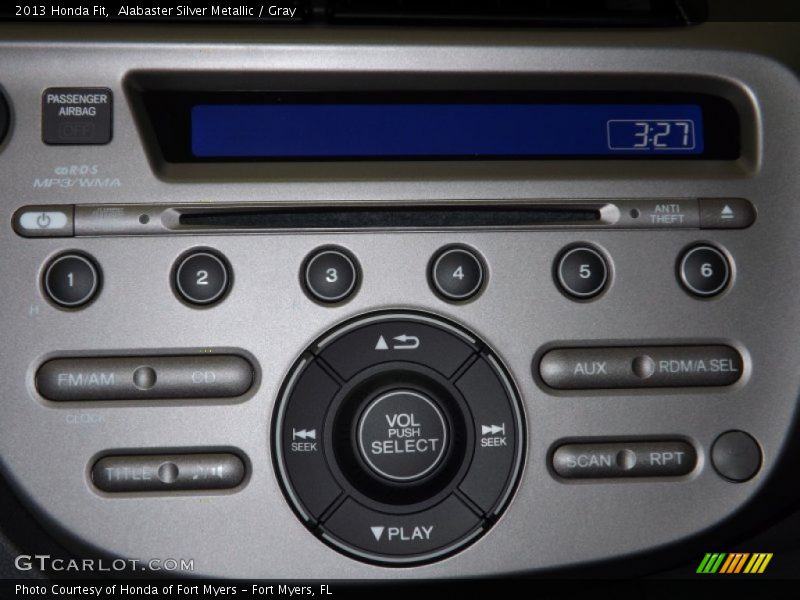 Alabaster Silver Metallic / Gray 2013 Honda Fit