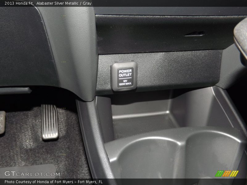 Alabaster Silver Metallic / Gray 2013 Honda Fit