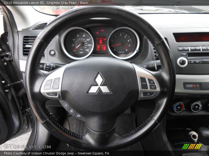 Graphite Gray Pearl / Black 2010 Mitsubishi Lancer ES