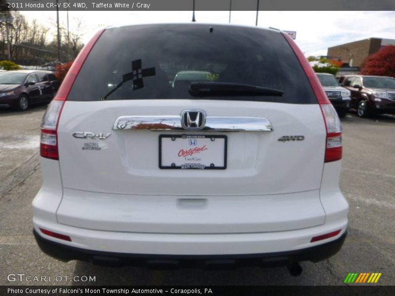 Taffeta White / Gray 2011 Honda CR-V EX 4WD