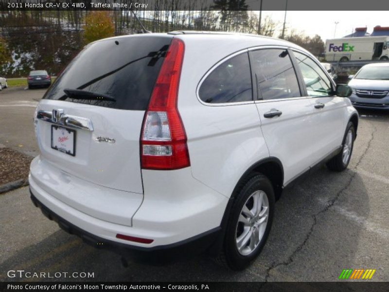 Taffeta White / Gray 2011 Honda CR-V EX 4WD