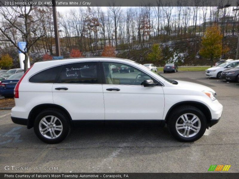 Taffeta White / Gray 2011 Honda CR-V EX 4WD