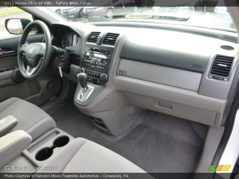 Taffeta White / Gray 2011 Honda CR-V EX 4WD