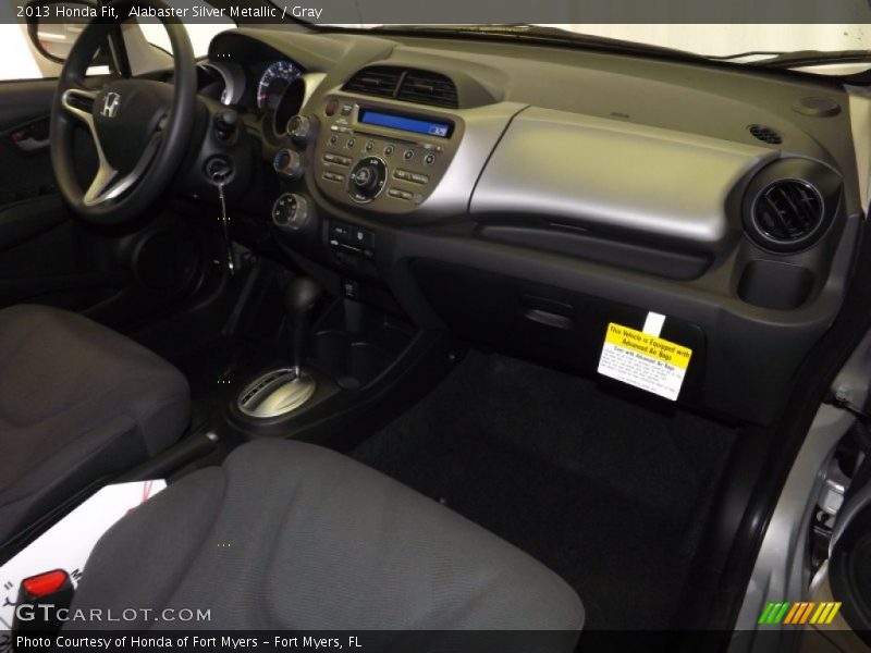 Alabaster Silver Metallic / Gray 2013 Honda Fit