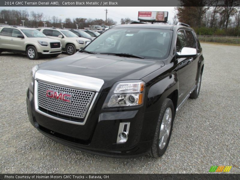 Carbon Black Metallic / Jet Black 2014 GMC Terrain Denali AWD