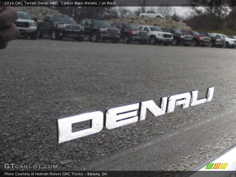 Carbon Black Metallic / Jet Black 2014 GMC Terrain Denali AWD