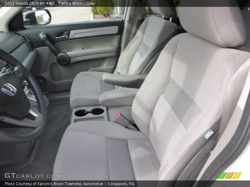 Taffeta White / Gray 2011 Honda CR-V EX 4WD