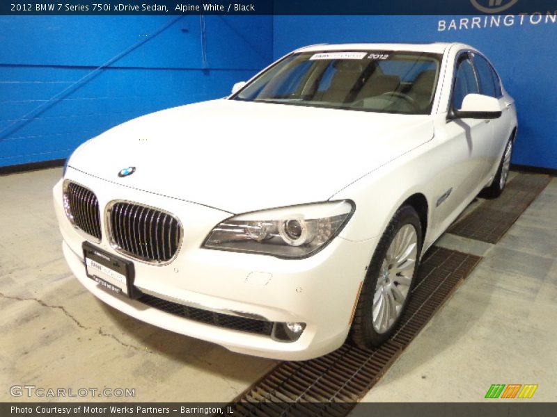 Alpine White / Black 2012 BMW 7 Series 750i xDrive Sedan