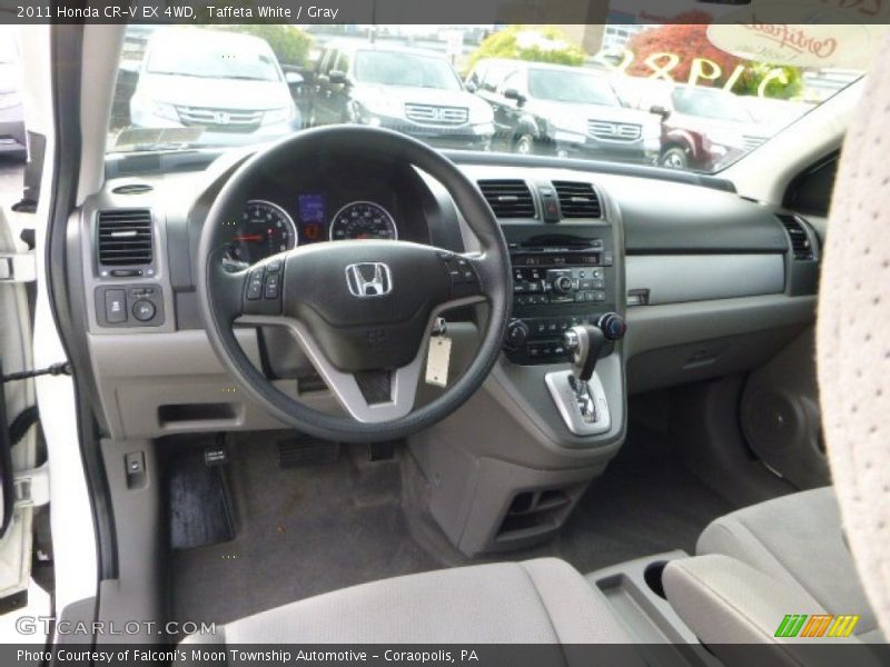 Taffeta White / Gray 2011 Honda CR-V EX 4WD